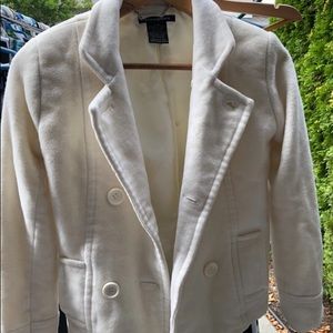 Ladies off white wool jacket.